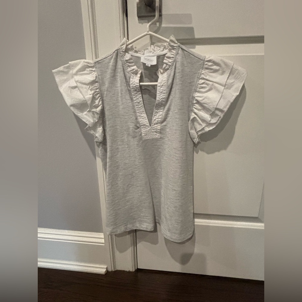Sundays Ruffled Sleeve Top - Picture 6 of 10